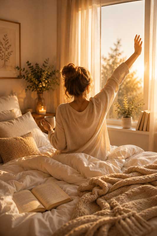 Golden-Morning-Stretch-800px Nest by Nature Woman Stretching